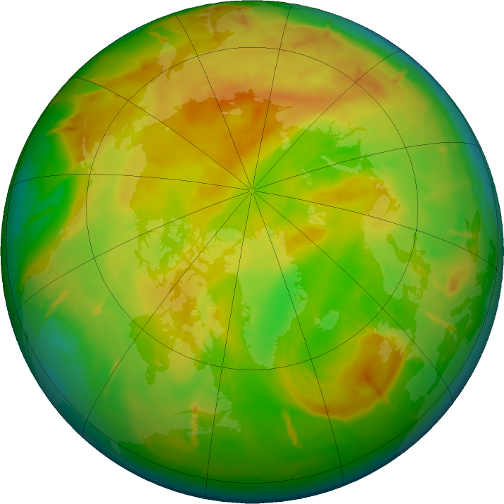 Arctic ozone map for 08 May 2011